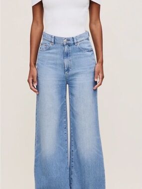 DL1961 Hepburn Wide Leg High-Rise Jeans 32”